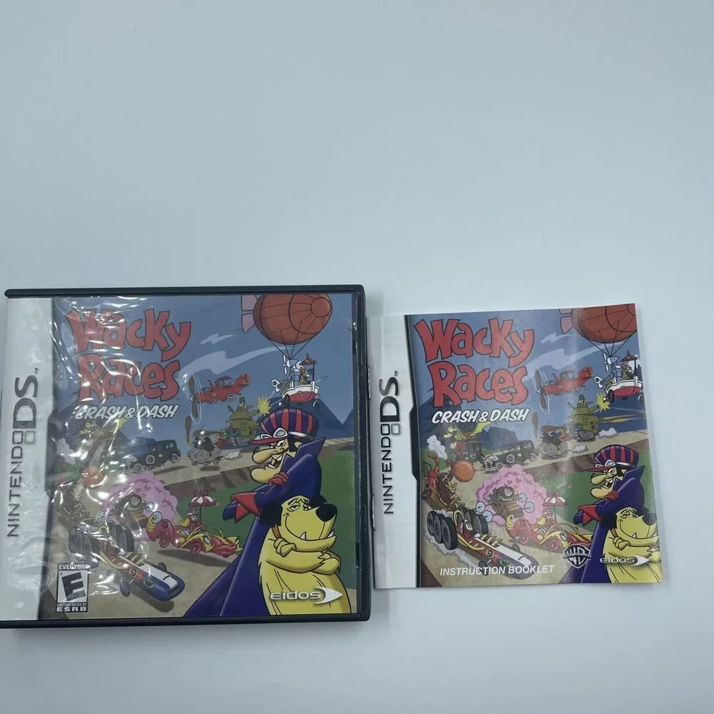 Wacky Races Crash And Dash NINTENDO DS- BOX CASE AND MANUAL ONLY - NO GAME-